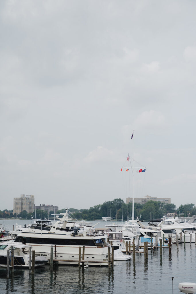 Waterfront views from Detroit Yacht Club.