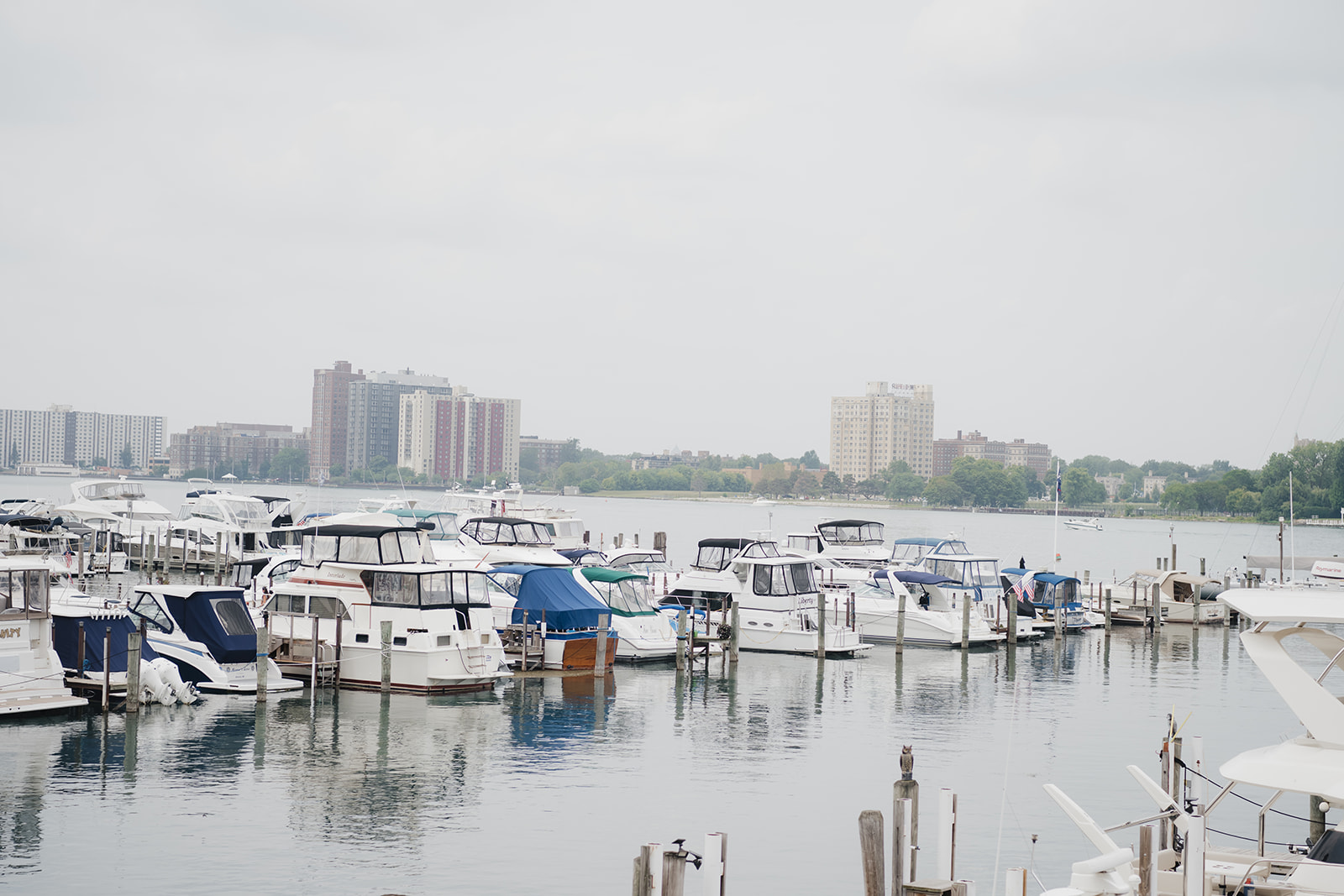 Waterfront views at Detroit Yacht Club.